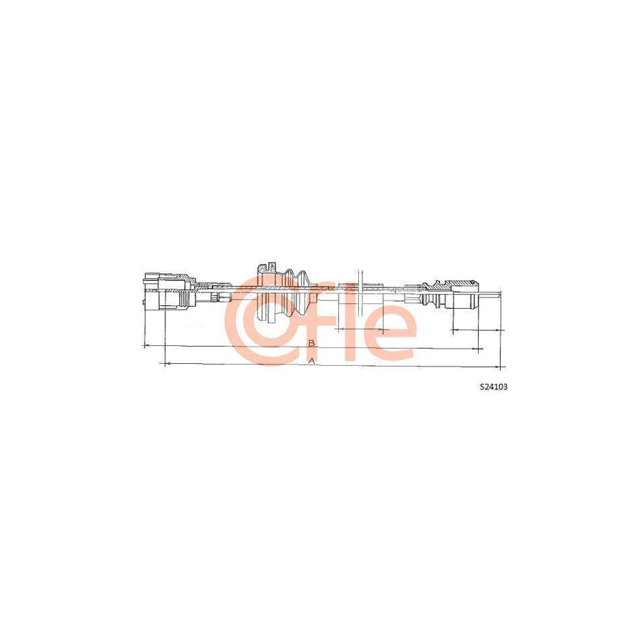 Cofle S24103 Speedometer Cable For Renault Trafic