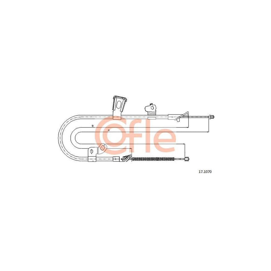 Cofle 17.0662 Hand Brake Cable