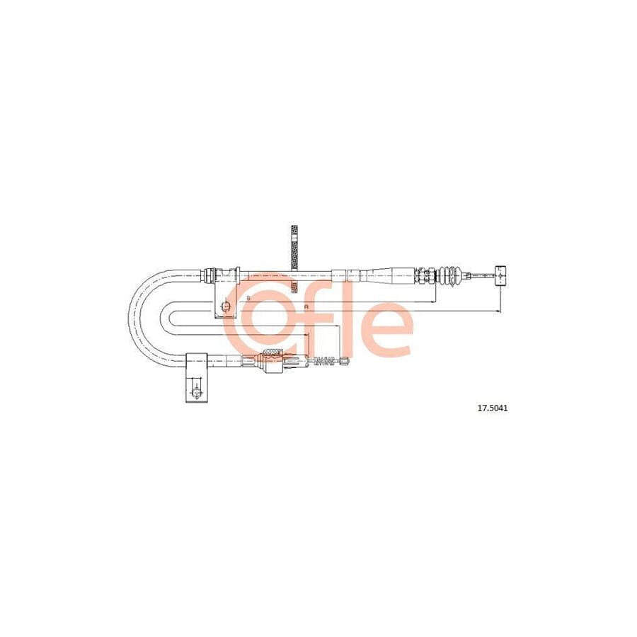 Cofle 92.17.5041 Hand Brake Cable For Suzuki Jimny (Fj) Off-Road