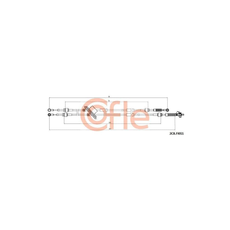 Cofle 92.2Cb.Fi011 Cable, Manual Transmission For Fiat Doblo I Estate (119, 223)