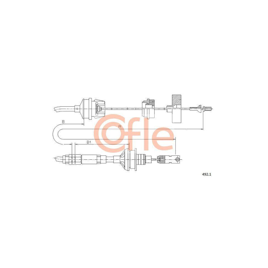 Cofle 92.492.1 Clutch Cable