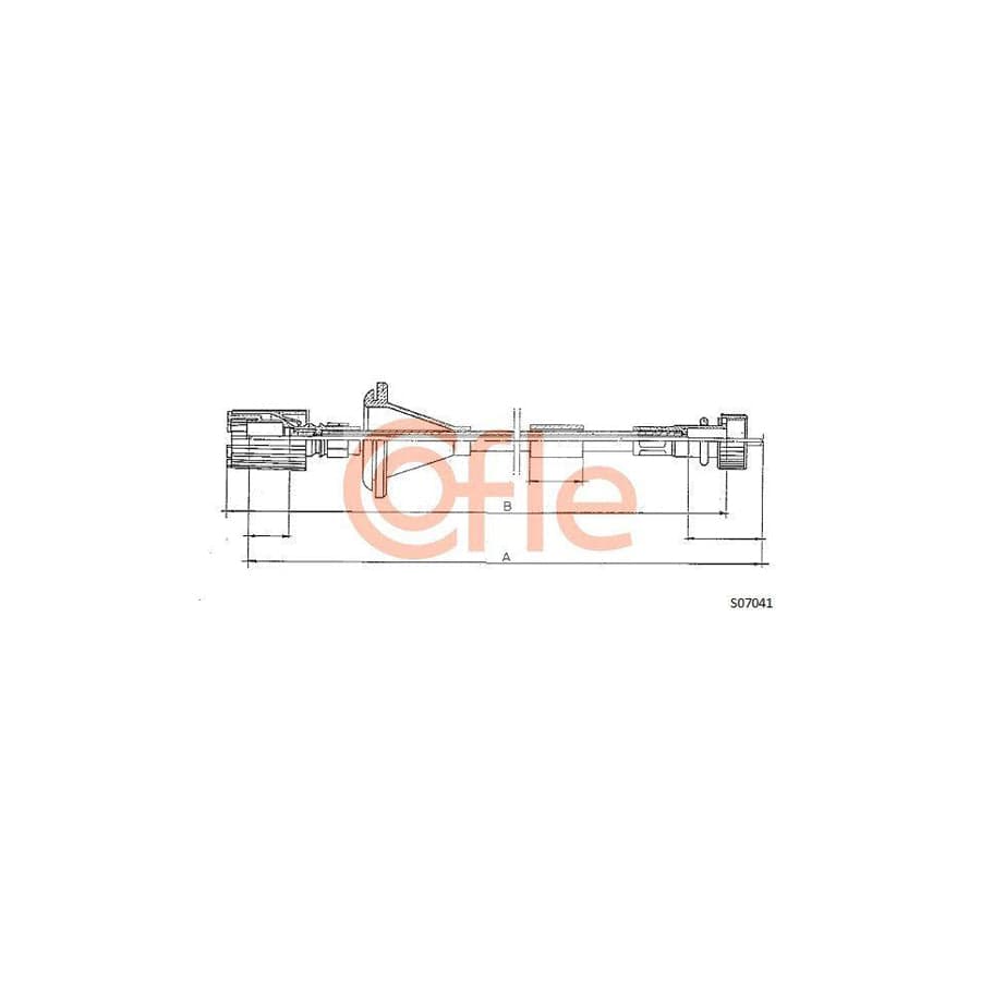 Cofle S07041 Speedometer Cable For Fiat Uno