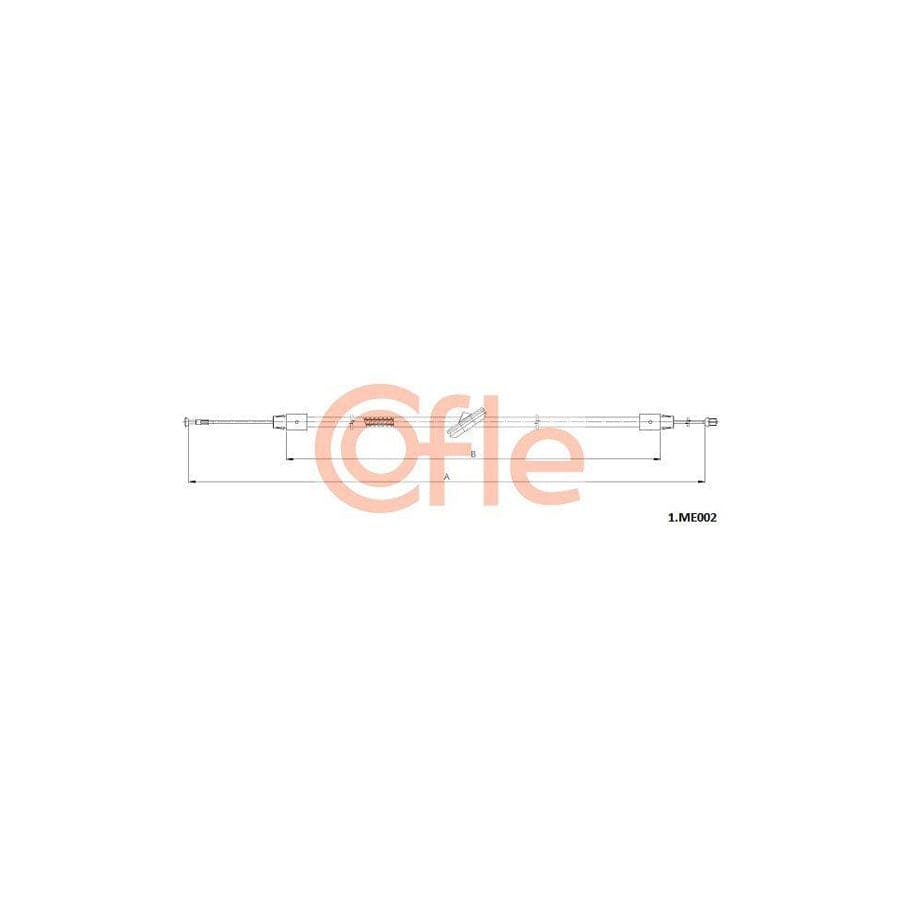 Cofle 92.1.Me002 Hand Brake Cable