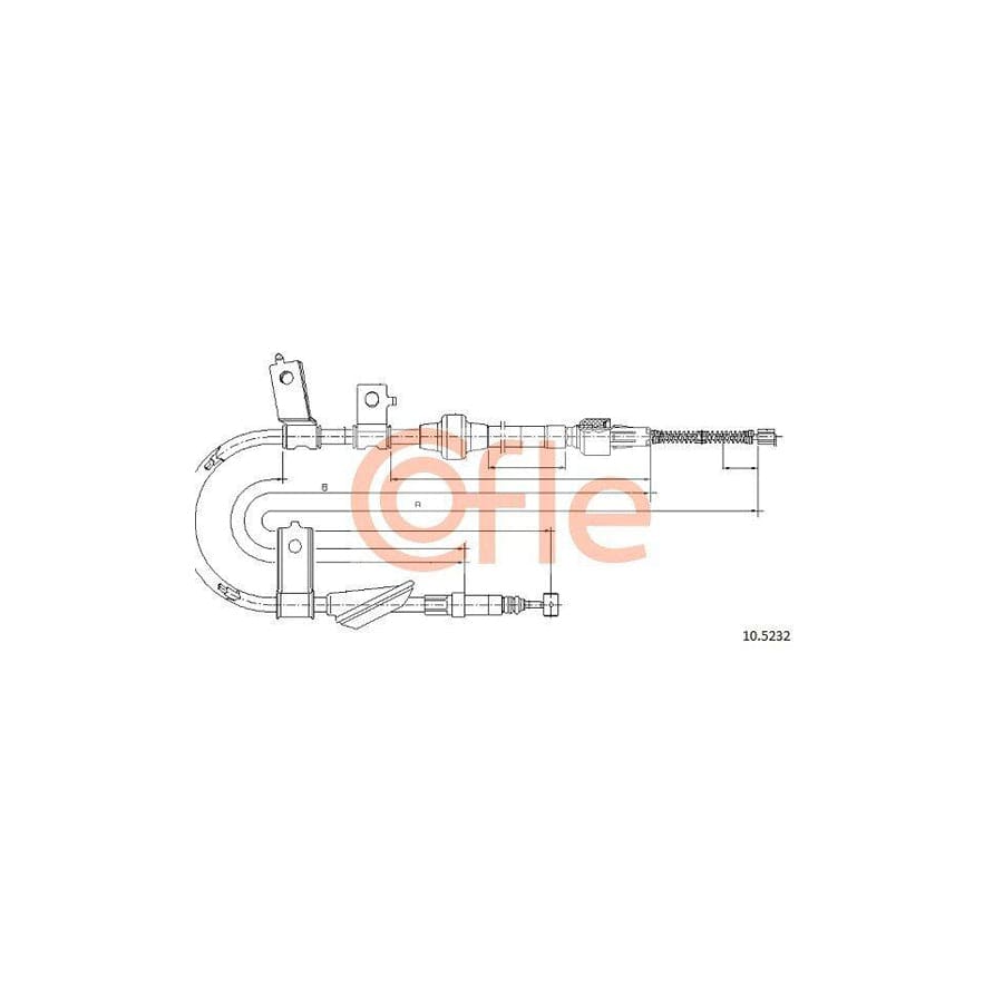 Cofle 10.5232 Hand Brake Cable