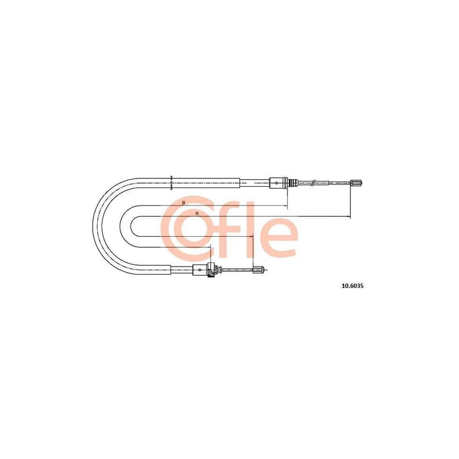 Cofle 92.10.6035 Hand Brake Cable