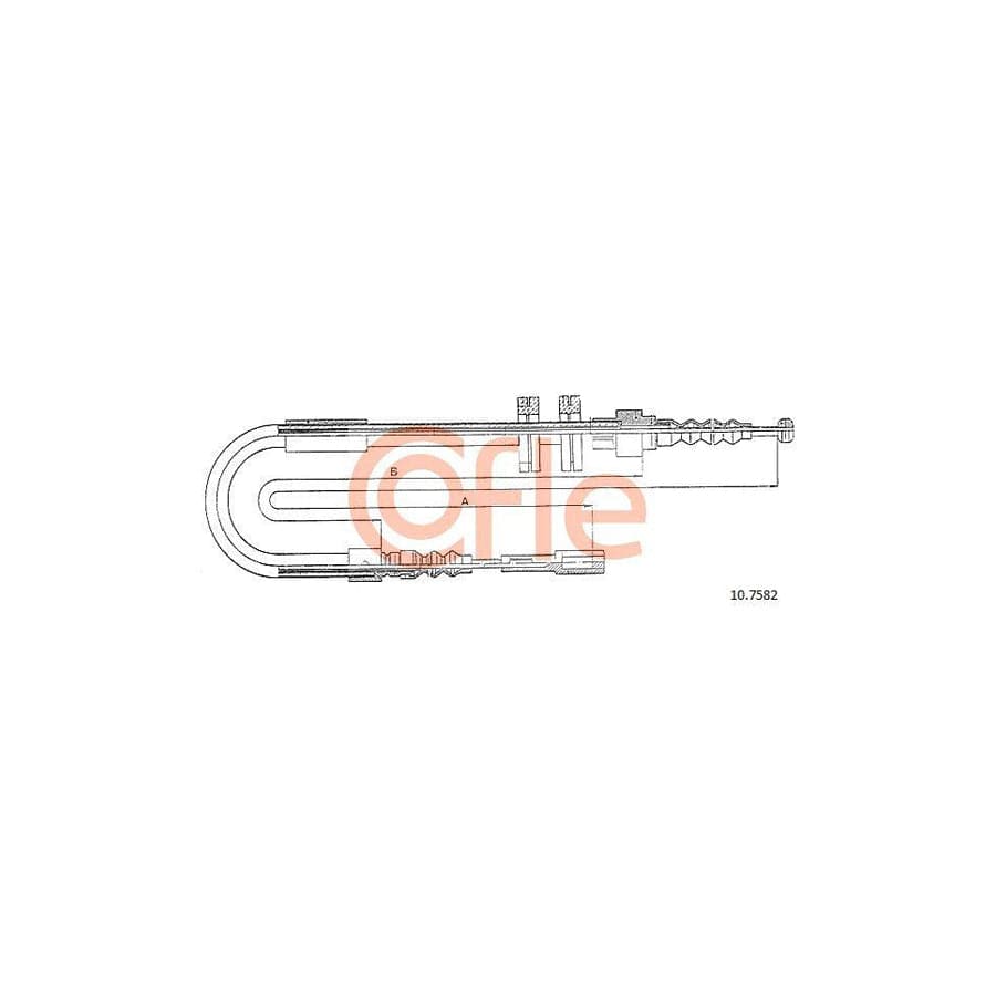 Cofle 92.10.7582 Hand Brake Cable