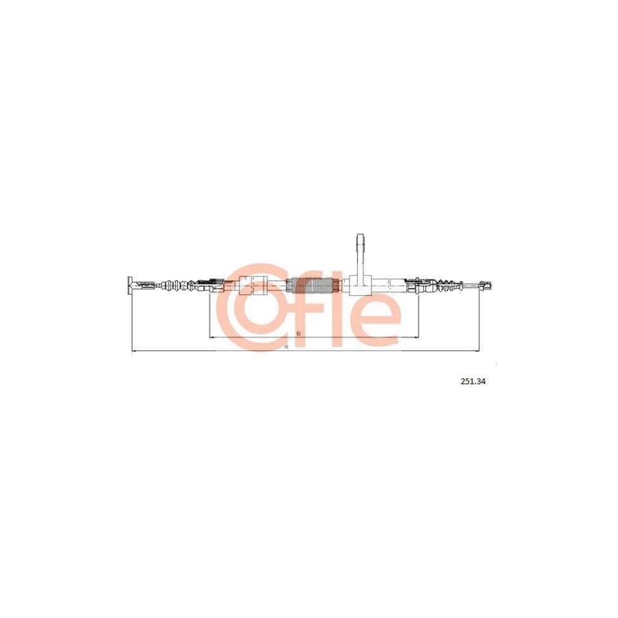 Cofle 251.34 Hand Brake Cable