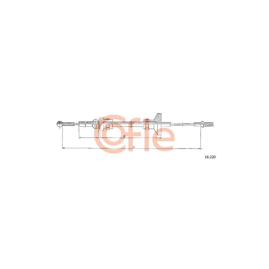 Cofle 18.220 Clutch Cable For Chrysler Voyager