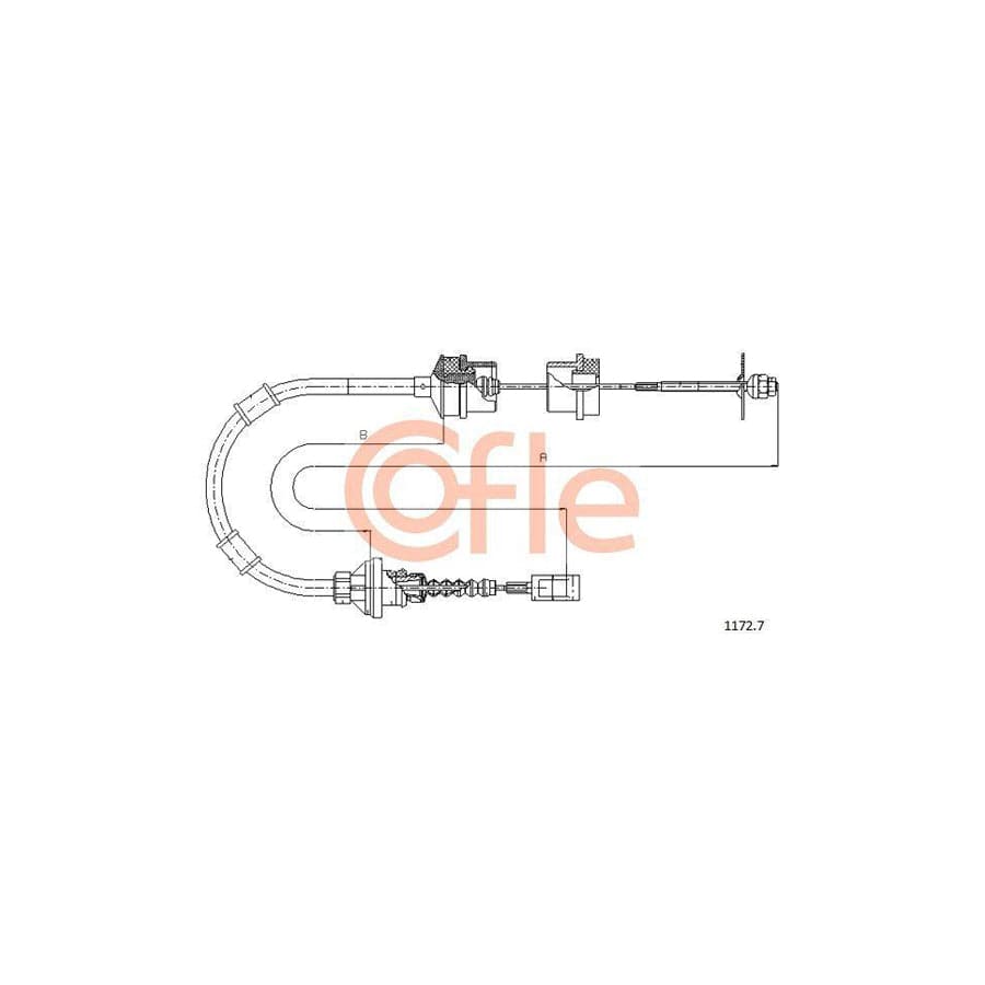 Cofle 92.1172.7 Clutch Cable