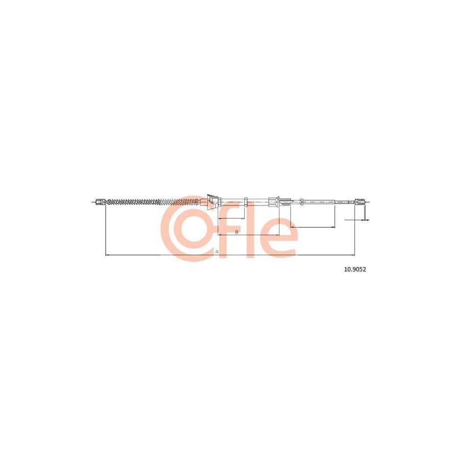 Cofle 92.10.9052 Hand Brake Cable