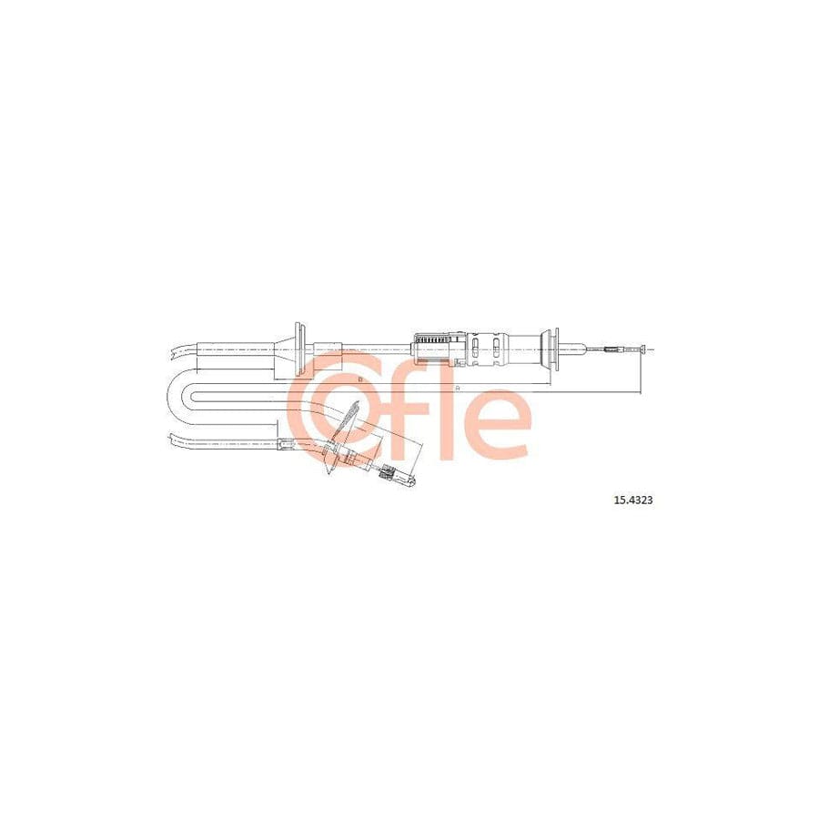 Cofle 15.4323 Clutch Cable