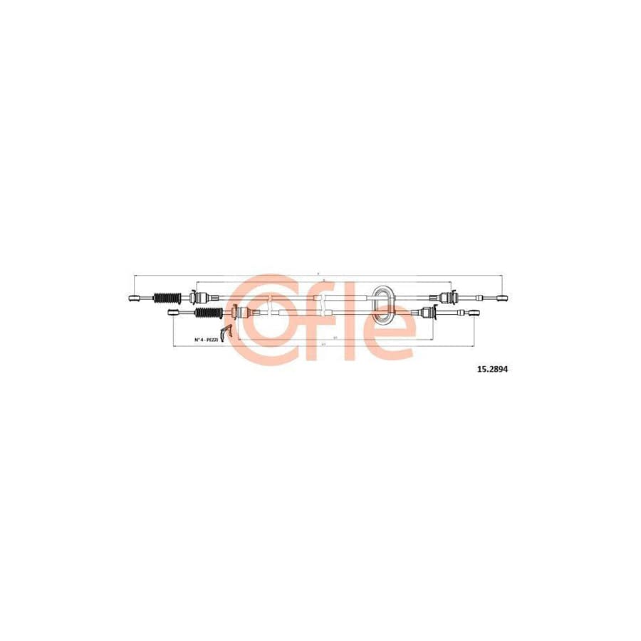 Cofle 15.1035 Clutch Cable For Citroën Zx Hatchback (N2)