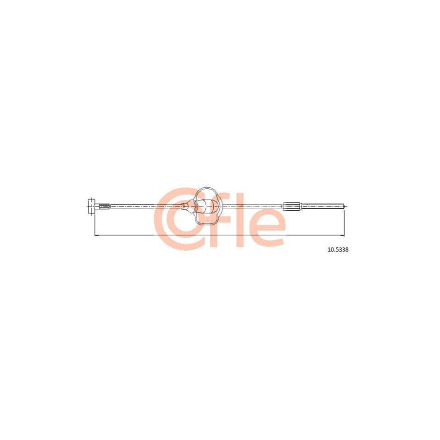 Cofle 10.5338 Hand Brake Cable For Ford Transit Connect Mk1 Van