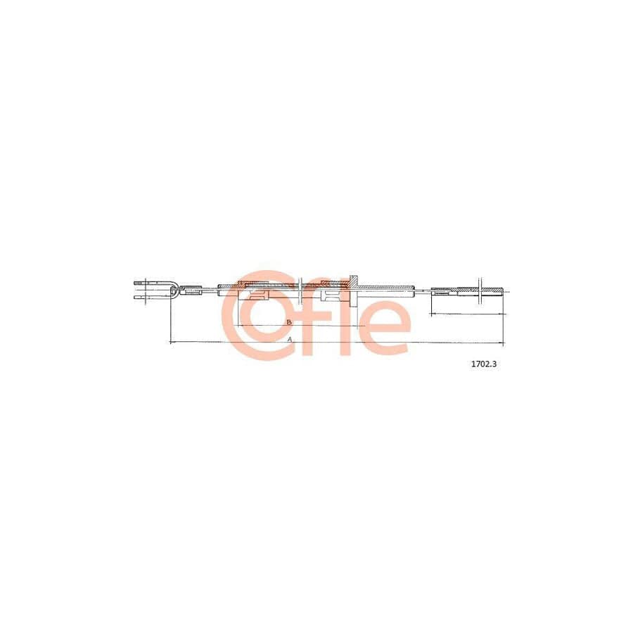 Cofle 1702.3 Clutch Cable For Iveco Daily