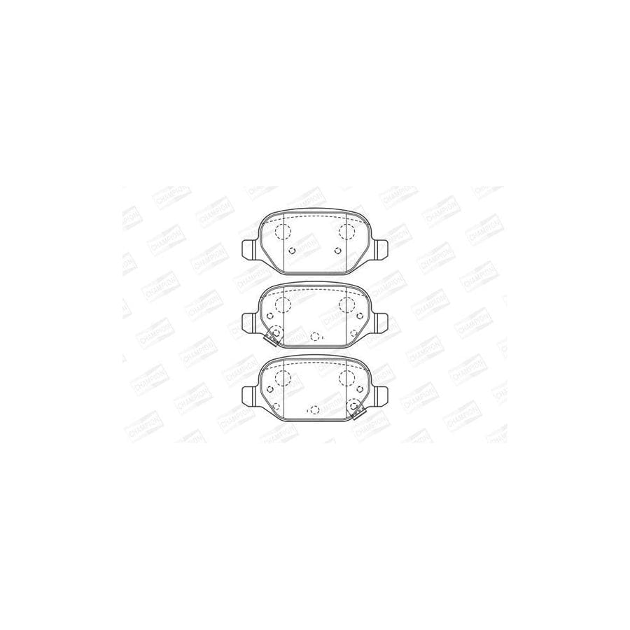 Champion 573427CH Brake Pad Set For Fiat Panda Iii Hatchback (312, 319)