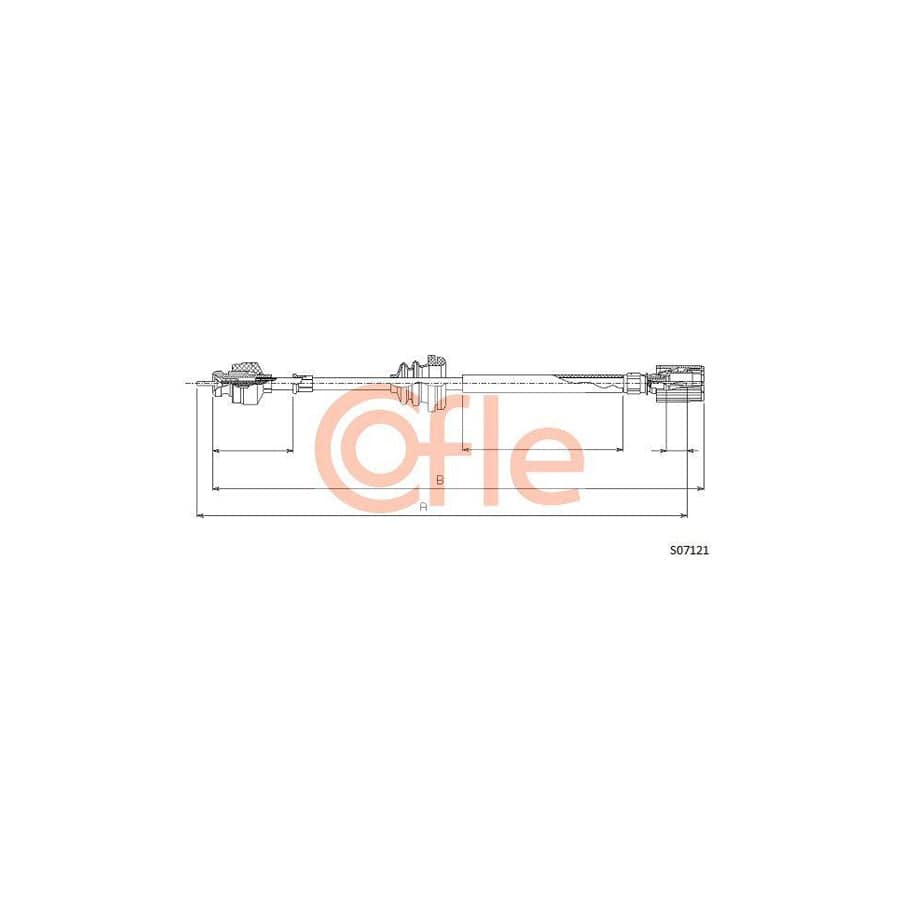 Cofle S07121 Speedometer Cable For Fiat Ducato