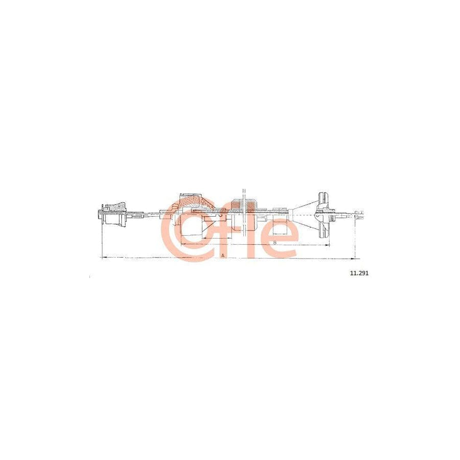 Cofle 92.11.291 Clutch Cable For Renault Espace I (J11)