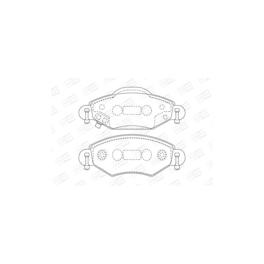 Champion 572510CH Brake Pad Set For Toyota Yaris