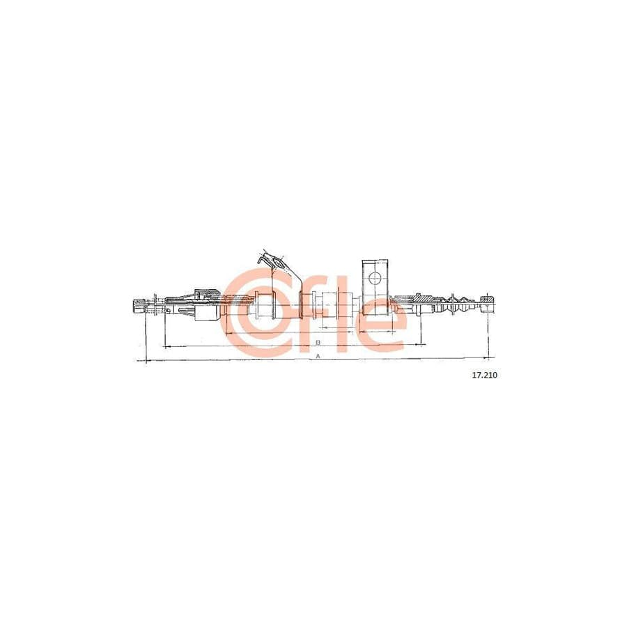 Cofle 92.17.210 Hand Brake Cable