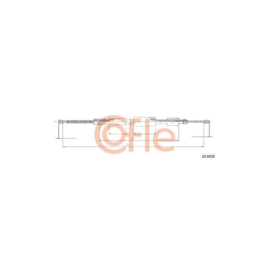 Cofle 92.10.6028 Hand Brake Cable