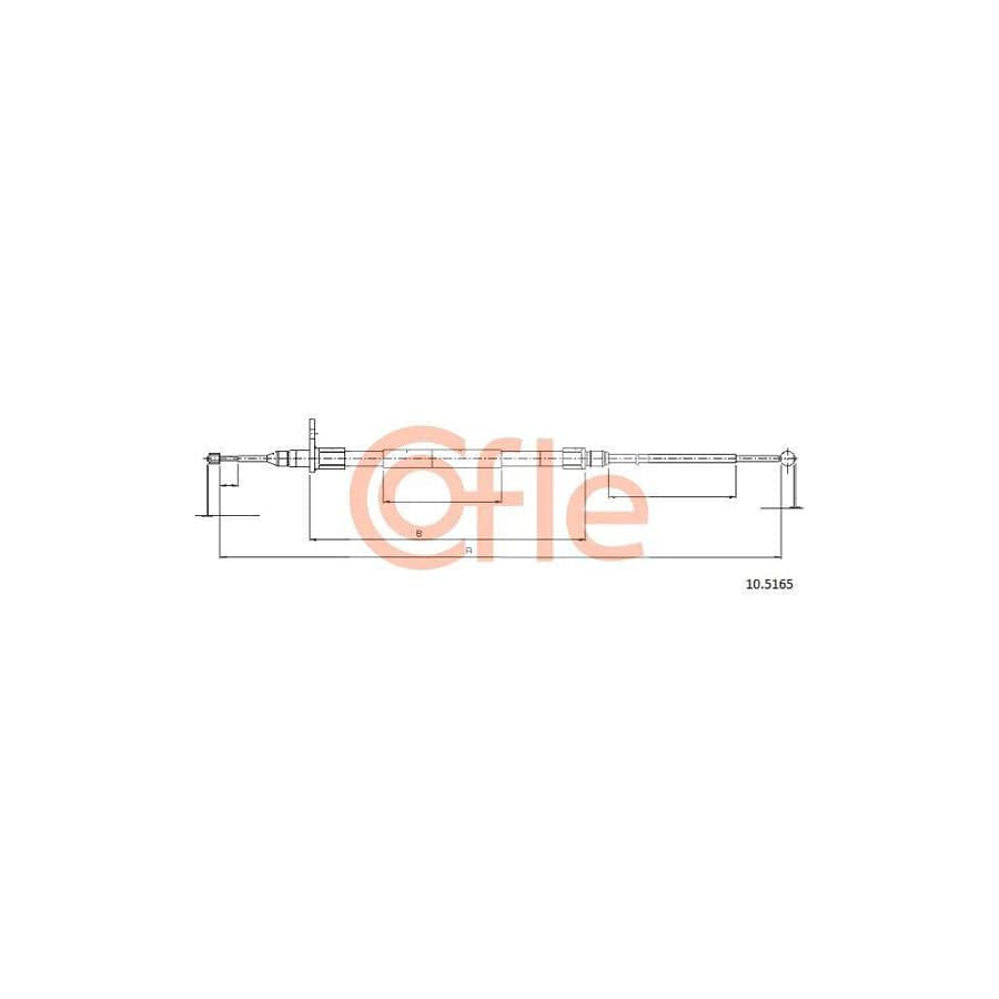 Cofle 92.10.5165 Hand Brake Cable For Land Rover Range Rover Iii (L322)