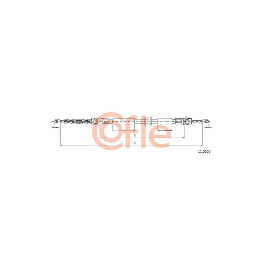 Cofle 92.11.5505 Hand Brake Cable For Ford Mondeo