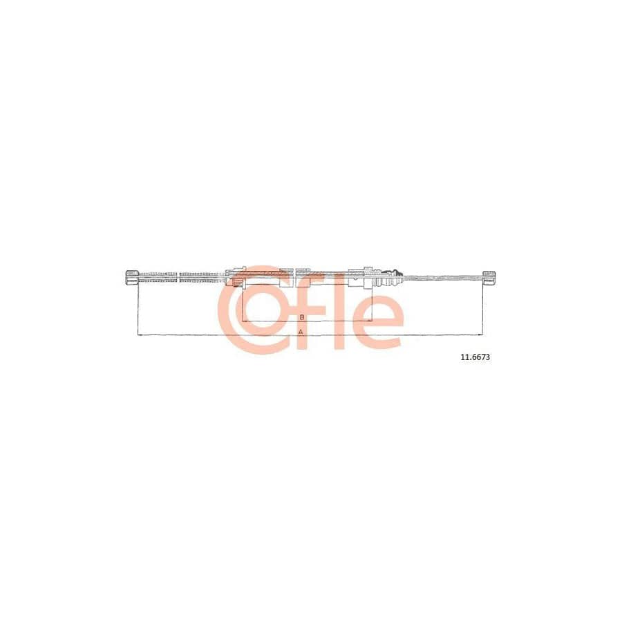 Cofle 92.11.6673 Hand Brake Cable