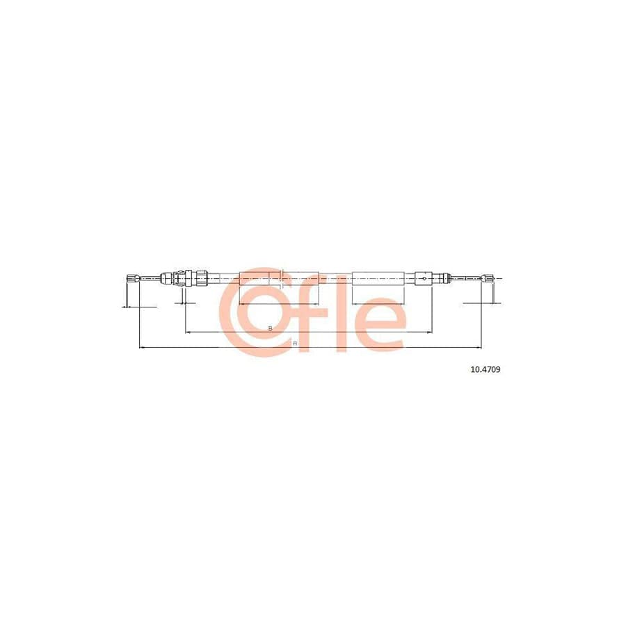 Cofle 10.4709 Hand Brake Cable