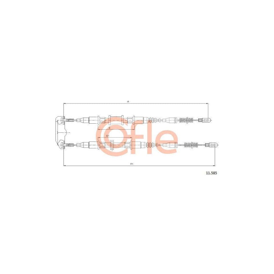 Cofle 92.11.585 Hand Brake Cable