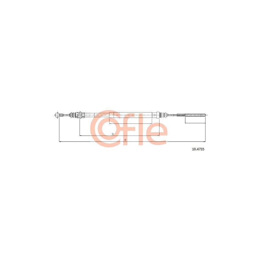 Cofle 10.4735 Hand Brake Cable