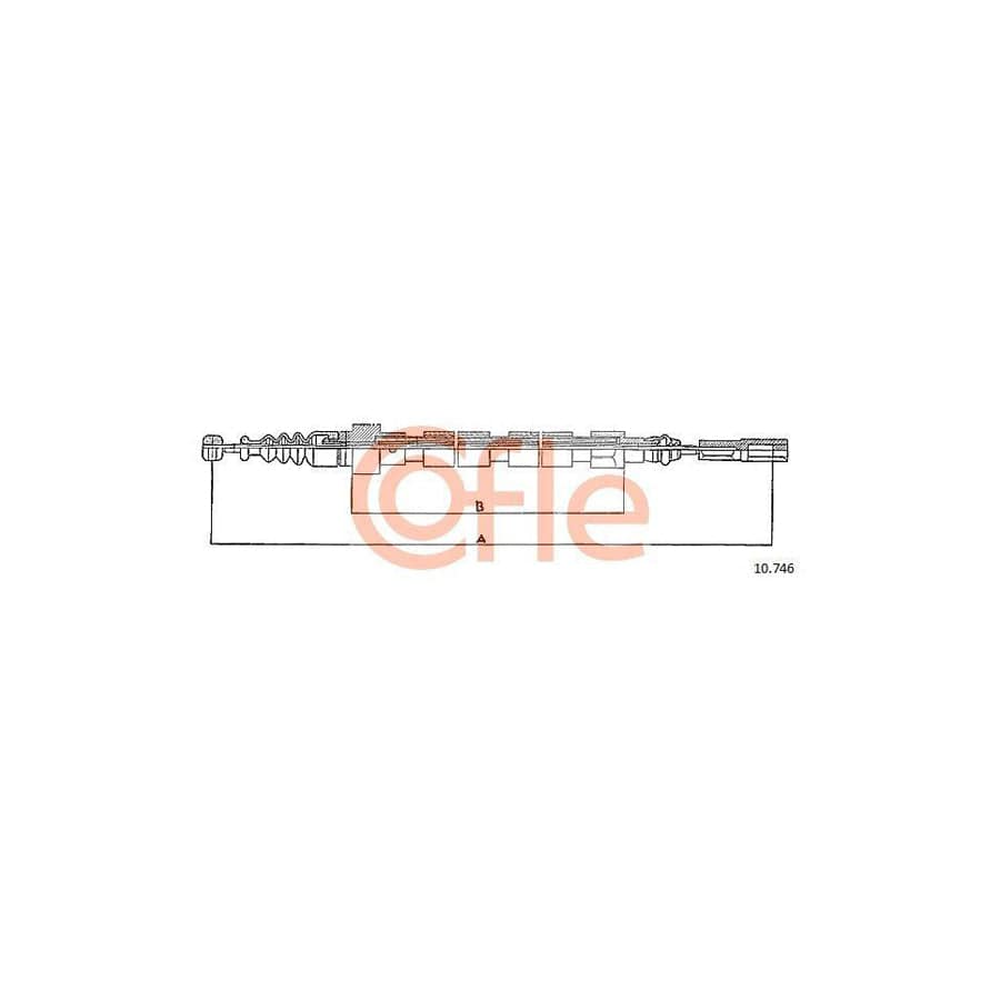 Cofle 92.10.746 Hand Brake Cable