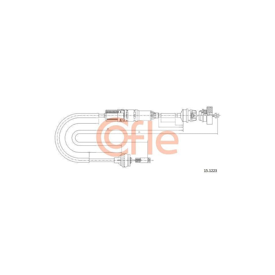 Cofle 15.1223 Clutch Cable