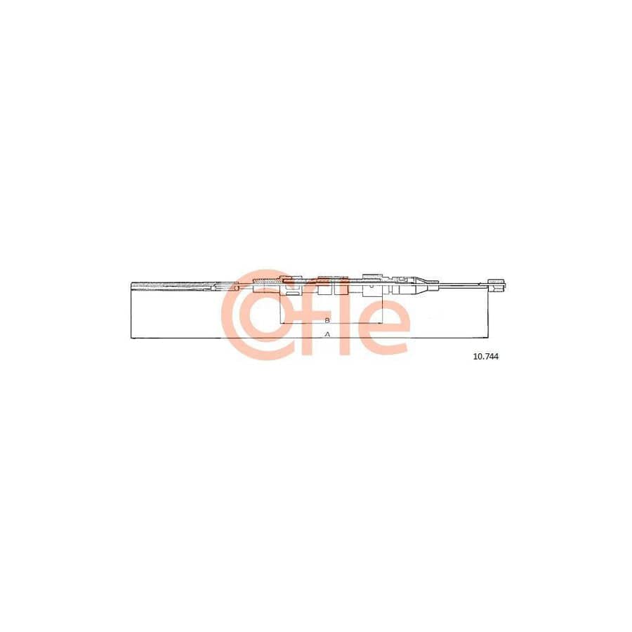 Cofle 92.10.744 Hand Brake Cable