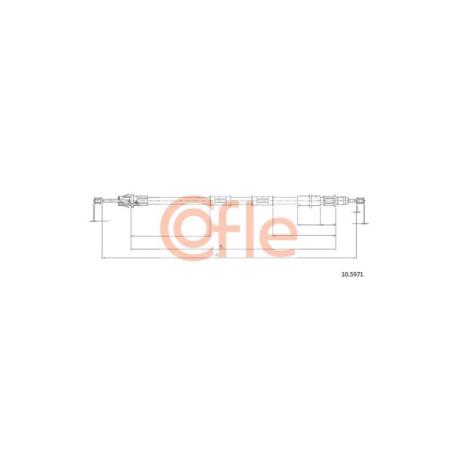 Cofle 92.10.5971 Hand Brake Cable