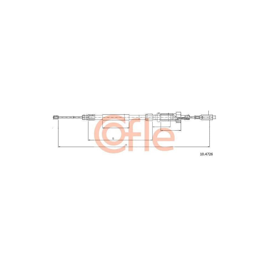 Cofle 92.10.4726 Hand Brake Cable