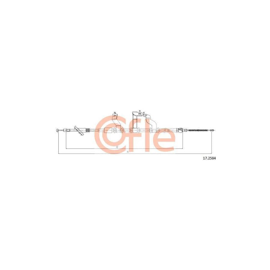 Cofle 92.17.1511 Hand Brake Cable For Toyota Camry Iv Saloon (_V2_)