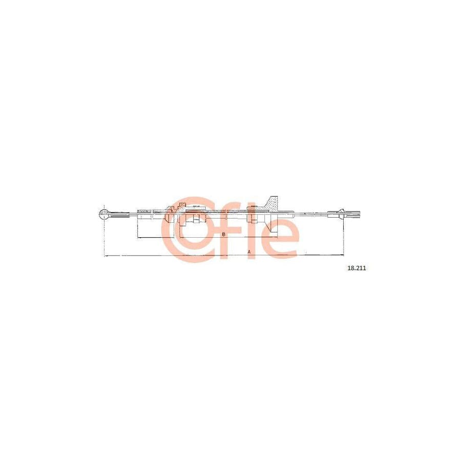 Cofle 18.211 Clutch Cable