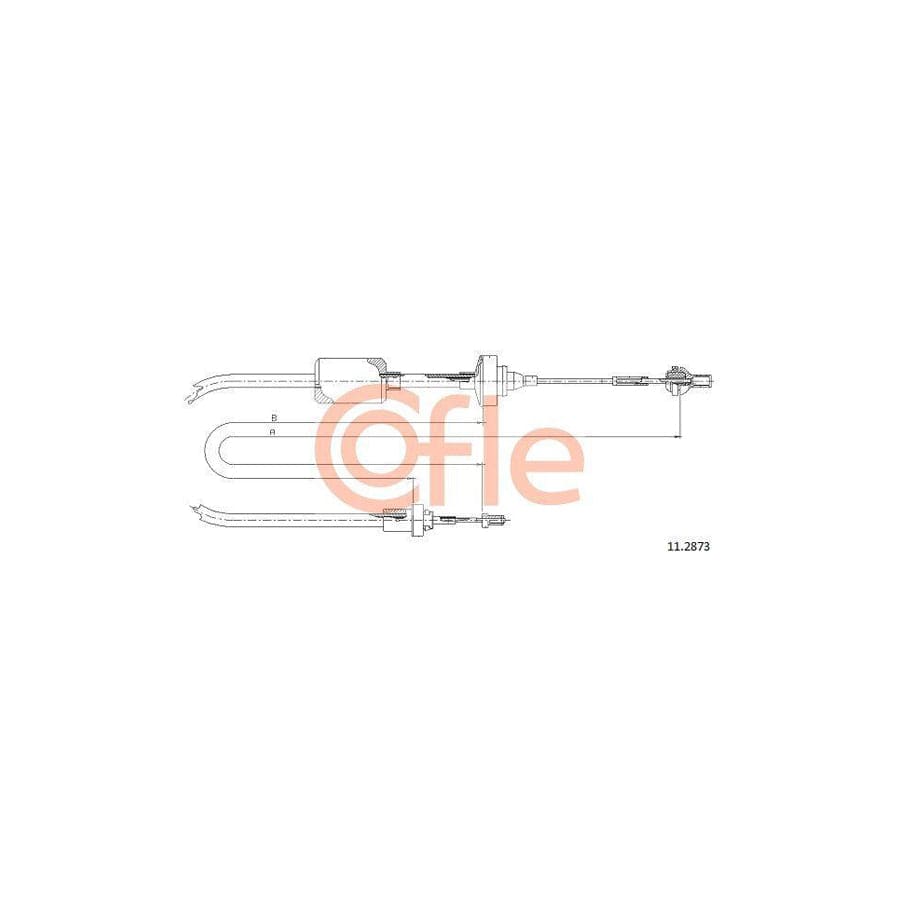 Cofle 11.2873 Clutch Cable