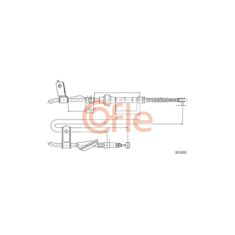 Cofle 92.10.5233 Hand Brake Cable