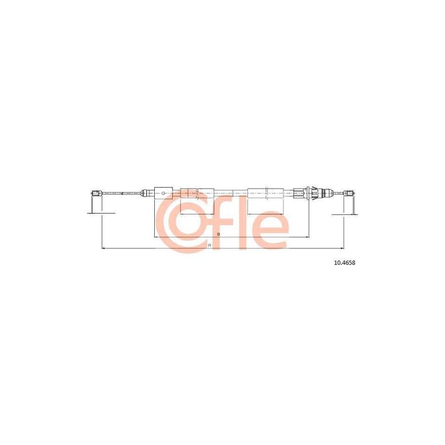 Cofle 92.10.4658 Hand Brake Cable For Citroën Xsara Picasso (N68)