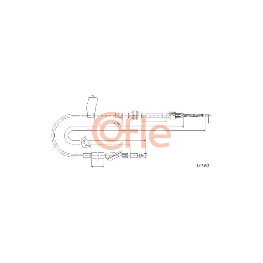 Cofle 92.17.4203 Hand Brake Cable