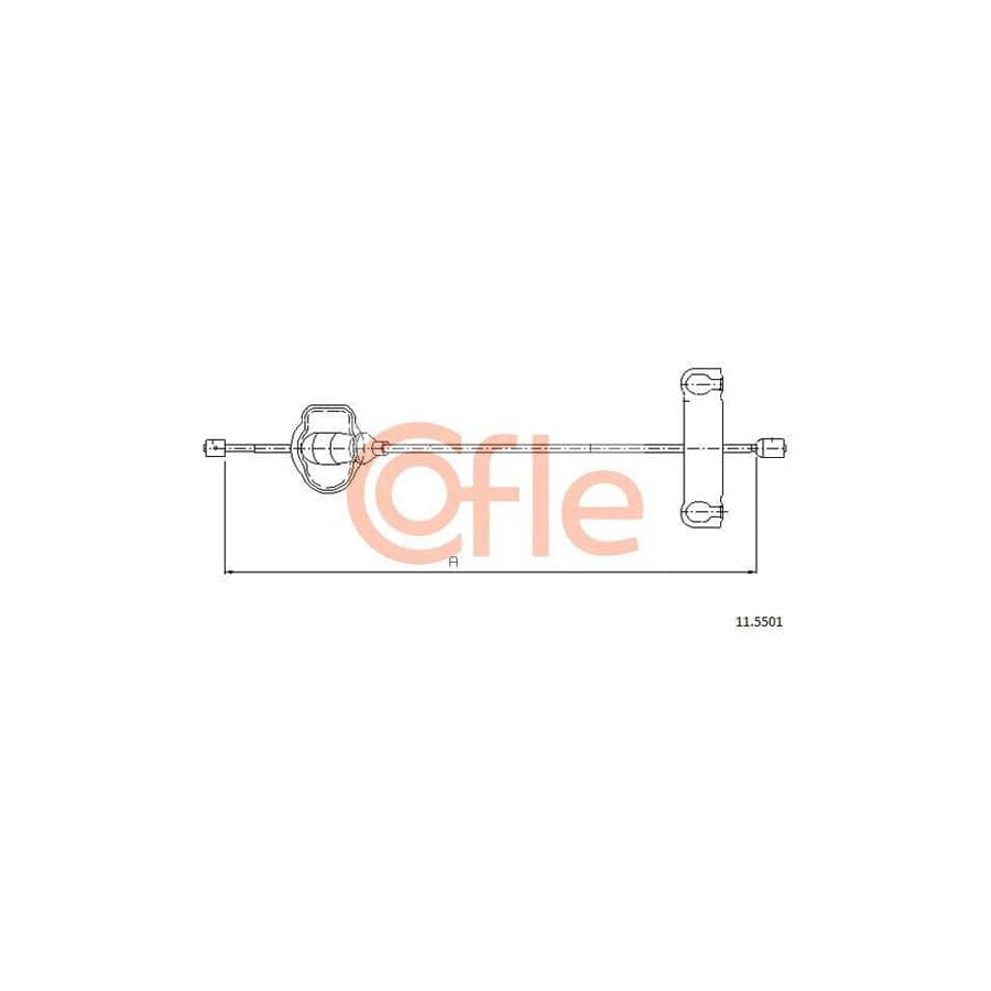 Cofle 11.5501 Hand Brake Cable