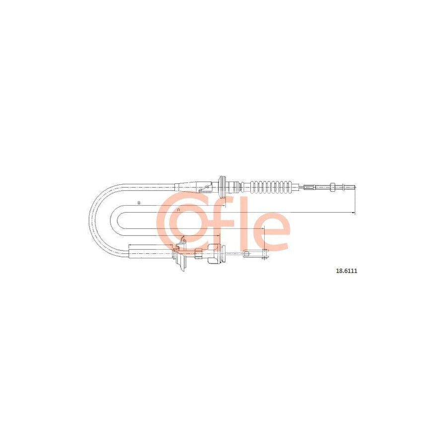 Cofle 92.18.6111 Clutch Cable For Suzuki Ignis Ii (Mh)