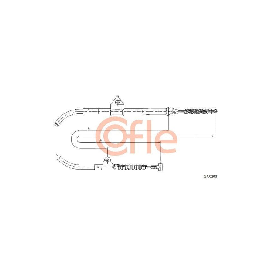 Cofle 92.17.0203 Hand Brake Cable