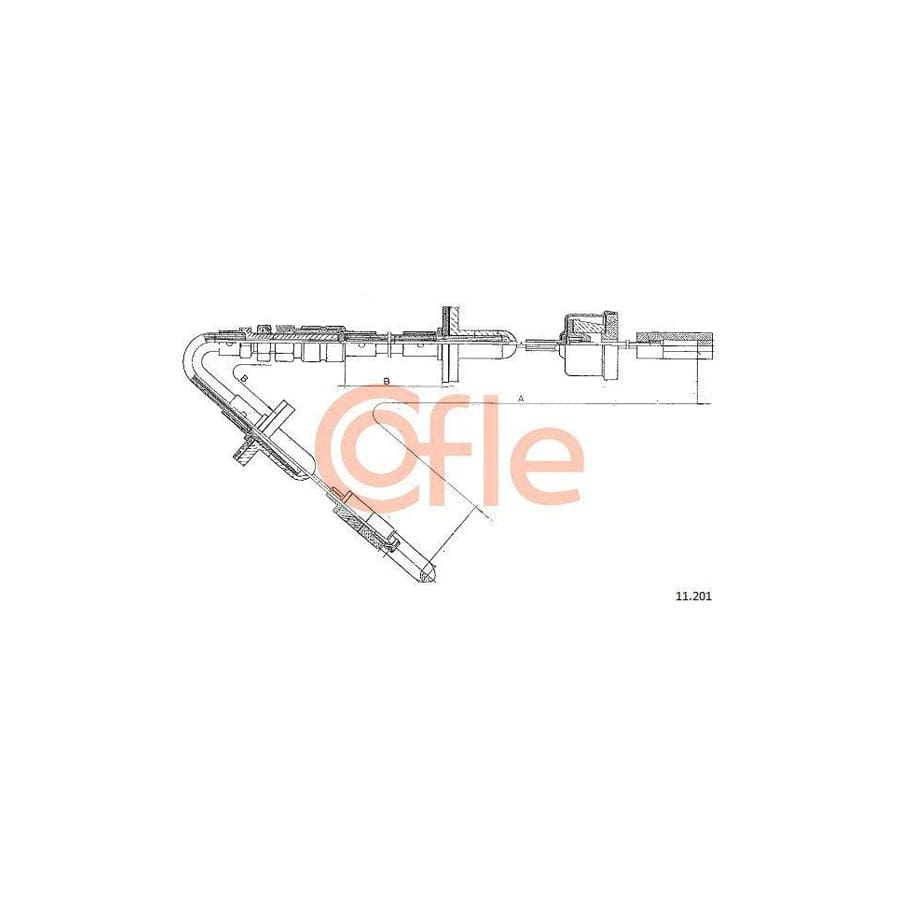 Cofle 11.201 Clutch Cable