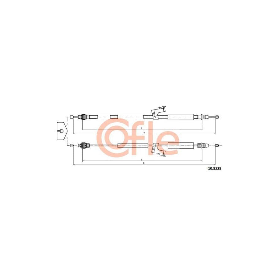 Cofle 10.8228 Hand Brake Cable