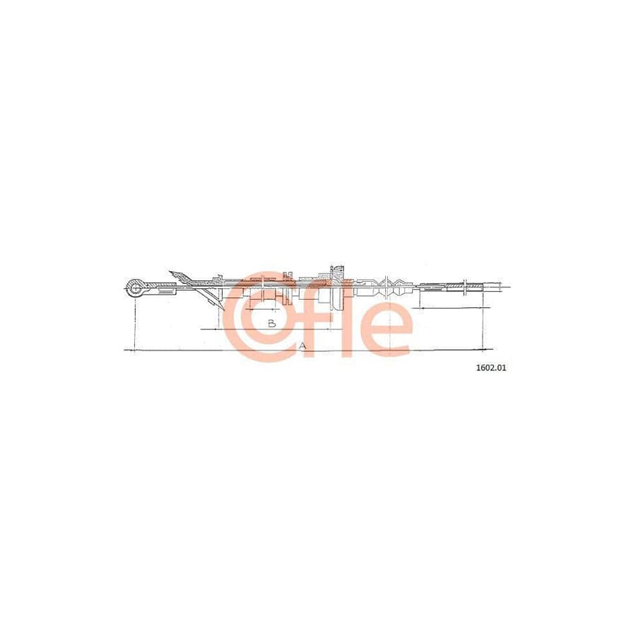 Cofle 1602.01 Clutch Cable For Fiat Strada I Hatchback (138A)