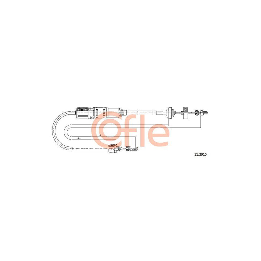 Cofle 92.11.2915 Clutch Cable For Renault Espace Iii (Je)