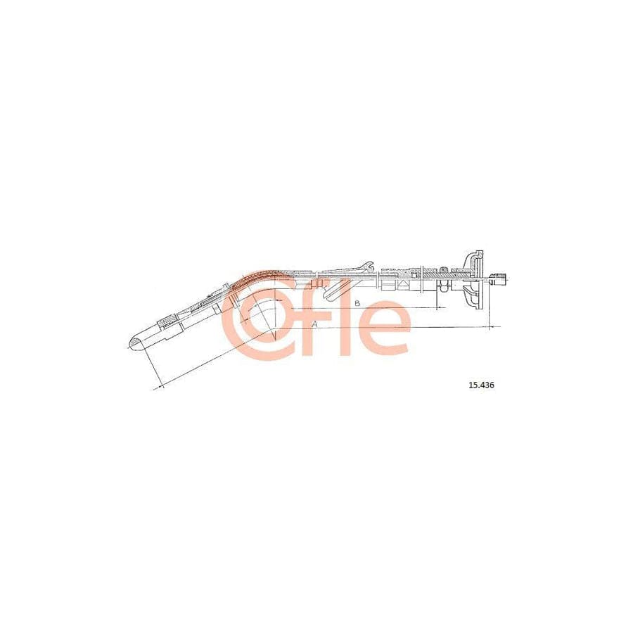 Cofle 15.436 Clutch Cable For VW Jetta Mk2 (19E, 1G2, 165)