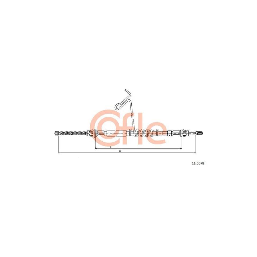 Cofle 92.11.5578 Hand Brake Cable For Ford Transit